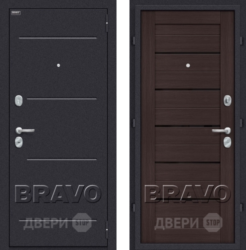 Дверь Bravo Оптим Техно Венге в Солнечногорске