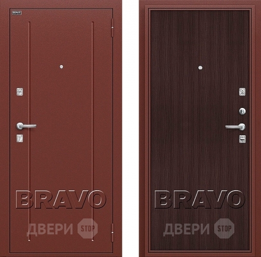Входная металлическая Дверь Bravo Оптим Норма Wenge Veralinga в Солнечногорске