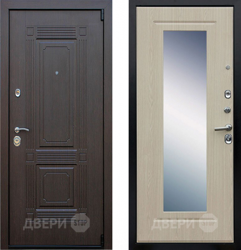 Дверь АСД Викинг с зеркалом Белёный  дуб в Солнечногорске