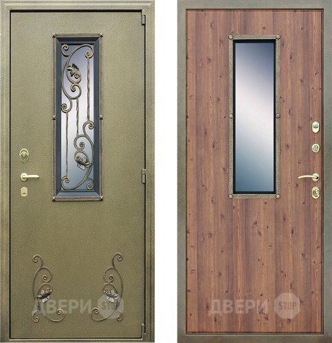 Дверь АСД с окном и ковкой в Солнечногорске