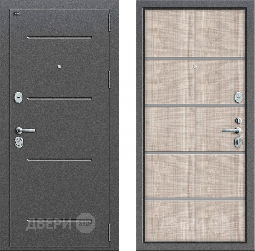 Входная металлическая Дверь Groff Т2-204 Cappuccino Crosscut в Солнечногорске