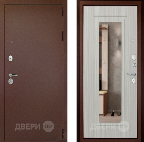 Дверь (Дверной Континент) Гарант - 1 Зеркало Сандал белый в Солнечногорске