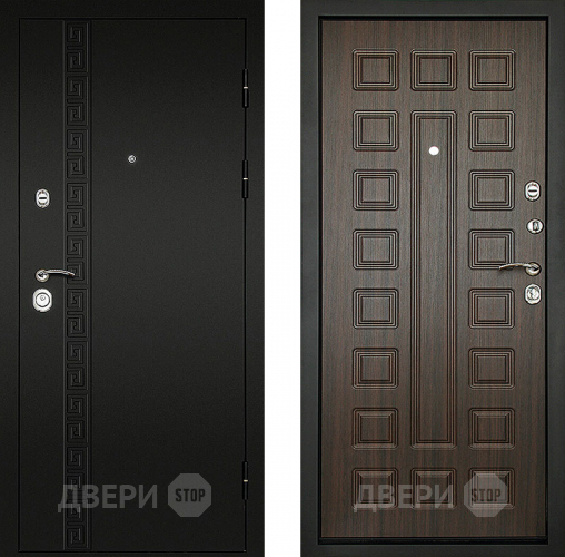 Входная металлическая Дверь (Дверной Континент) Сити - 3К Венге в Солнечногорске