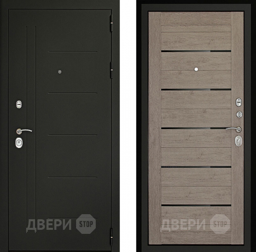 Входная металлическая Дверь (Дверной Континент) Сити - С3К Лиственница серая в Солнечногорске