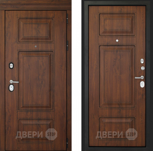 Входная металлическая Дверь (Дверной Континент) Порта Темный орех в Солнечногорске