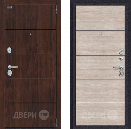 Входная металлическая Дверь Bravo Porta S-3 4/П50 (AB-6) Cappuccino Veralinga в Солнечногорске