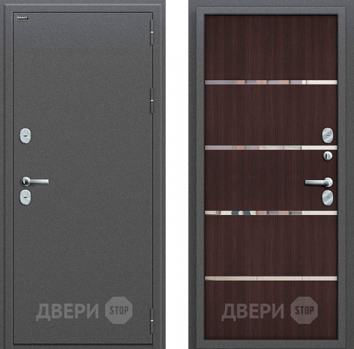 Входная металлическая Дверь Bravo Оптим Термо 204 Wenge Veralinga в Солнечногорске