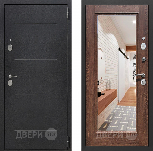 Дверь Престиж 100 с зеркалом Шелк/Дуб филадельфия коньяк в Солнечногорске