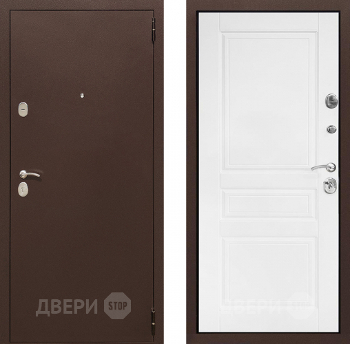 Входная металлическая Дверь Престиж Трио Белый матовый в Солнечногорске