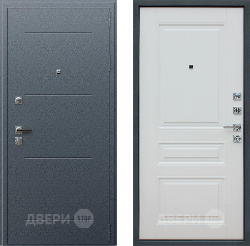 Входная металлическая Дверь АСД Техно XN 91 U Белый матовый в Солнечногорске