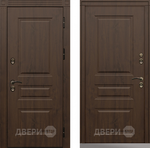 Дверь Сибирь Термо-Премиум темный дуб в Солнечногорске