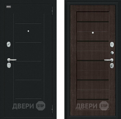 Дверь Bravo Борн Букле черное/Wenge Veralinga в Солнечногорске