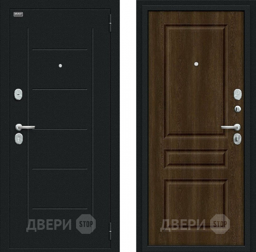 Дверь Bravo Пик Букле черное/Dark Barnwood в Солнечногорске