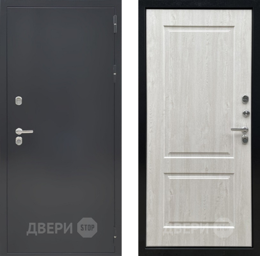 Дверь Ратибор Термоблок 3К Черное серебро/Сосна белая в Солнечногорске