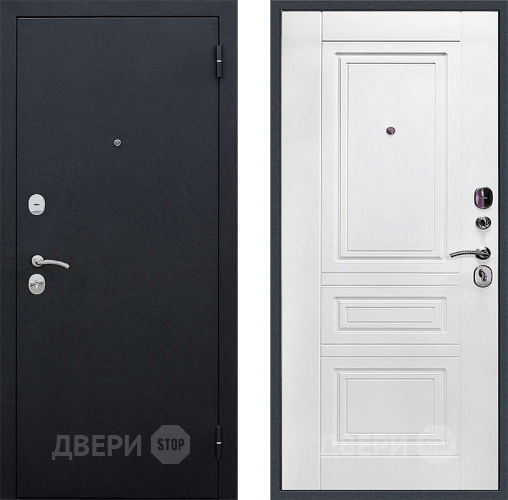 Дверь Локо 3к антик серебро/ белое дерево в Солнечногорске