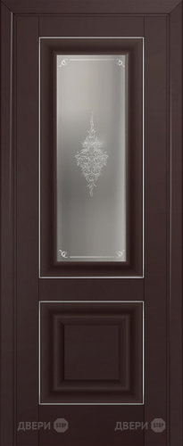 Межкомнатная дверь ProfilDoors 28U темно-коричневый (матовое, кристалл с узором) в Солнечногорске