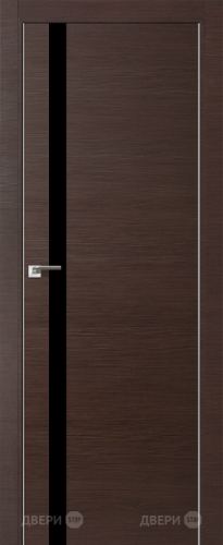 Межкомнатная дверь ProfilDoors 6Z венге кроскут (черный лак) в Солнечногорске