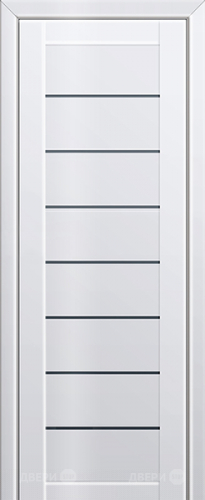 Межкомнатная дверь ProfilDoors 71L белый люкс (графит) в Солнечногорске
