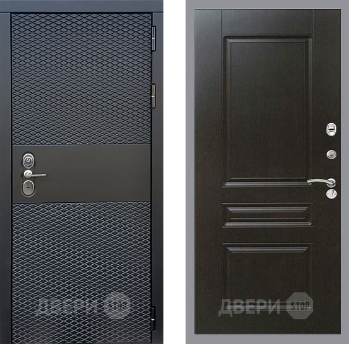 Входная металлическая Дверь Стоп БЛЭК CISA ФЛ-243 Венге в Солнечногорске