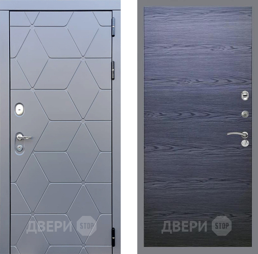 Дверь Стоп КОСМО Гладкая Дуб тангенальный черный в Солнечногорске