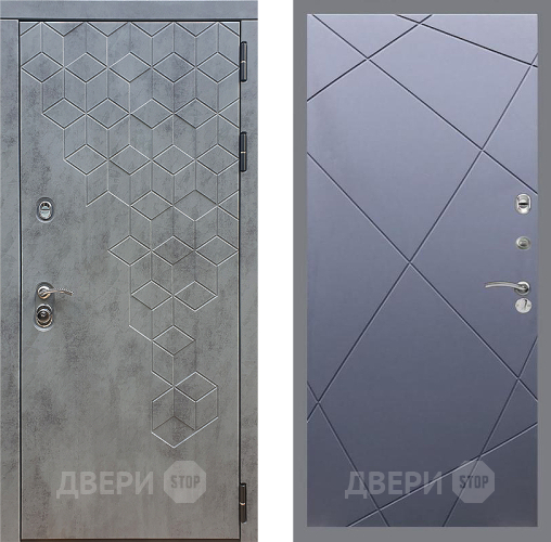 Входная металлическая Дверь Стоп БЕТОН ФЛ-291 Силк титан в Солнечногорске