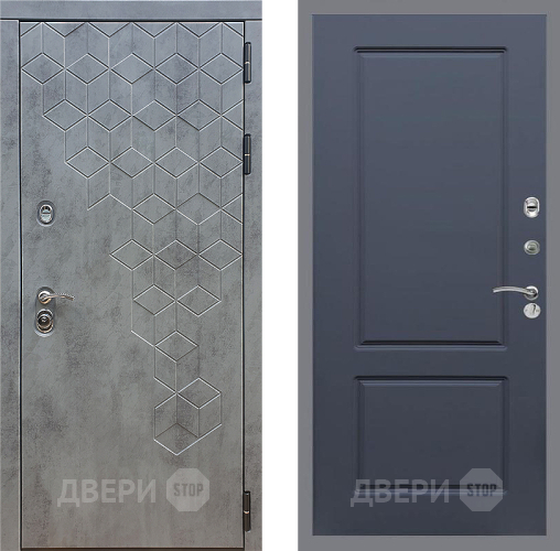 Дверь Стоп БЕТОН ФЛ-117 Силк титан в Солнечногорске
