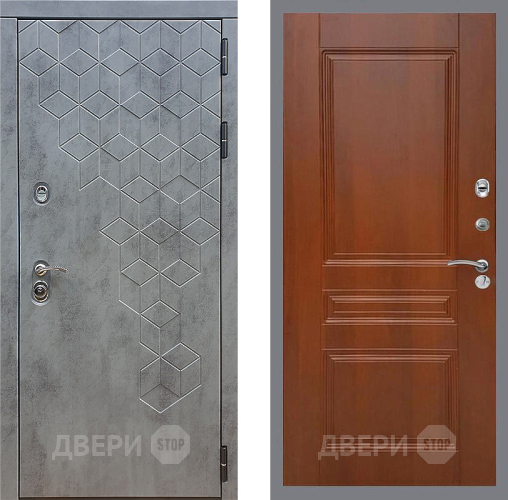 Входная металлическая Дверь Стоп БЕТОН ФЛ-243 Итальянский орех в Солнечногорске