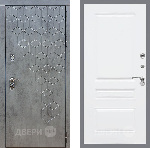 Входная металлическая Дверь Стоп БЕТОН ФЛ-243 Силк Сноу в Солнечногорске