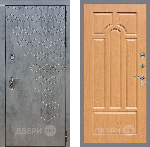 Входная металлическая Дверь Стоп БЕТОН ФЛ-58 Дуб в Солнечногорске