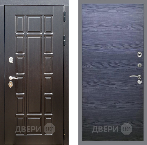Дверь Стоп НЬЮ ЙОРК Гладкая Дуб тангенальный черный в Солнечногорске