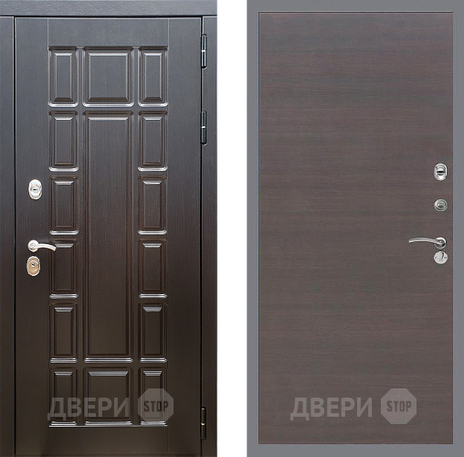 Входная металлическая Дверь Стоп НЬЮ ЙОРК Гладкая венге поперечный в Солнечногорске