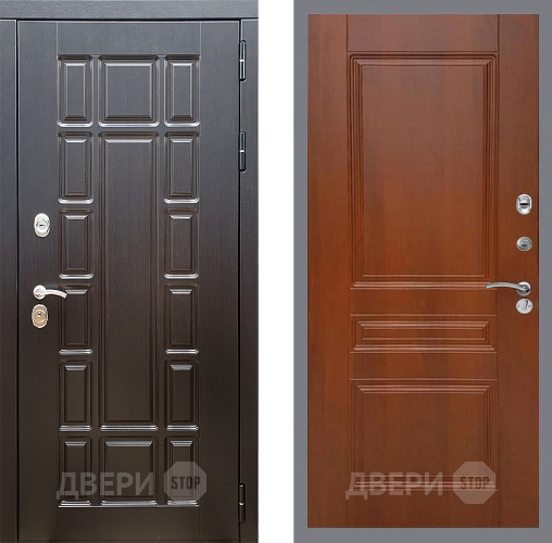 Входная металлическая Дверь Стоп НЬЮ ЙОРК ФЛ-243 Итальянский орех в Солнечногорске