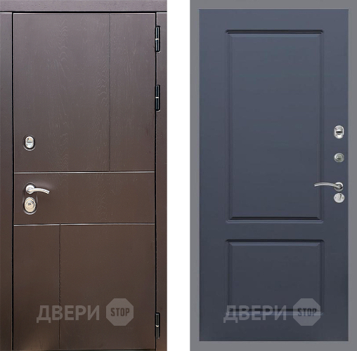 Входная металлическая Дверь Стоп УРБАН ФЛ-117 Силк титан в Солнечногорске