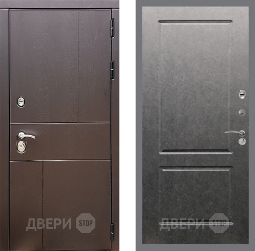 Входная металлическая Дверь Стоп УРБАН ФЛ-117 Штукатурка графит в Солнечногорске