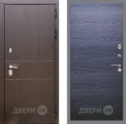 Дверь Стоп УРБАН Гладкая Дуб тангенальный черный в Солнечногорске