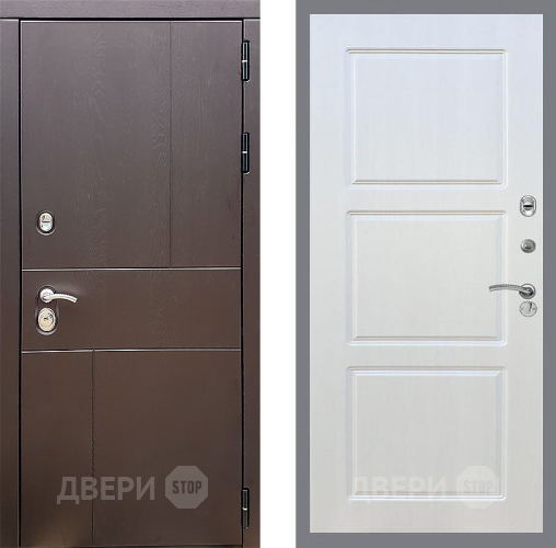 Входная металлическая Дверь Стоп УРБАН ФЛ-3 Лиственница беж в Солнечногорске