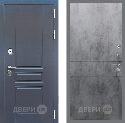 Входная металлическая Дверь Стоп ПЛАТИНУМ ФЛ-290 Бетон темный в Солнечногорске