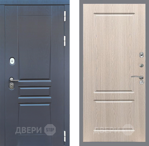 Входная металлическая Дверь Стоп ПЛАТИНУМ ФЛ-117 Беленый дуб в Солнечногорске