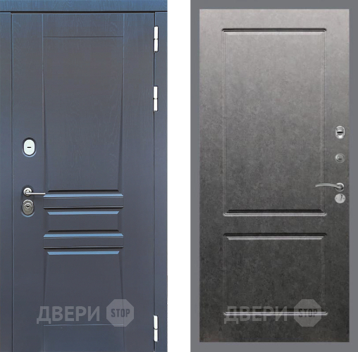 Входная металлическая Дверь Стоп ПЛАТИНУМ ФЛ-117 Штукатурка графит в Солнечногорске