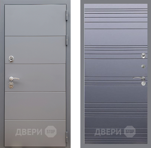 Дверь Стоп АРТ ГРАФИТ Лайн Силк титан в Солнечногорске