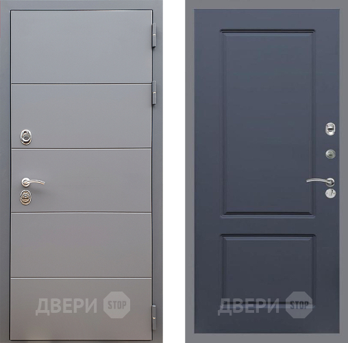Входная металлическая Дверь Стоп АРТ ГРАФИТ ФЛ-117 Силк титан в Солнечногорске