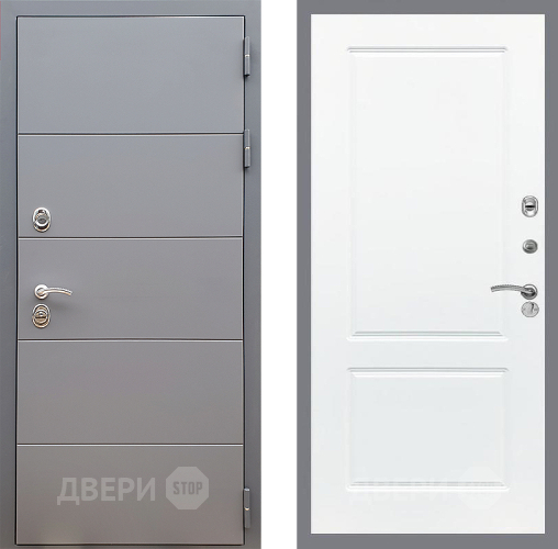 Дверь Стоп АРТ ГРАФИТ ФЛ-117 Силк Сноу в Солнечногорске