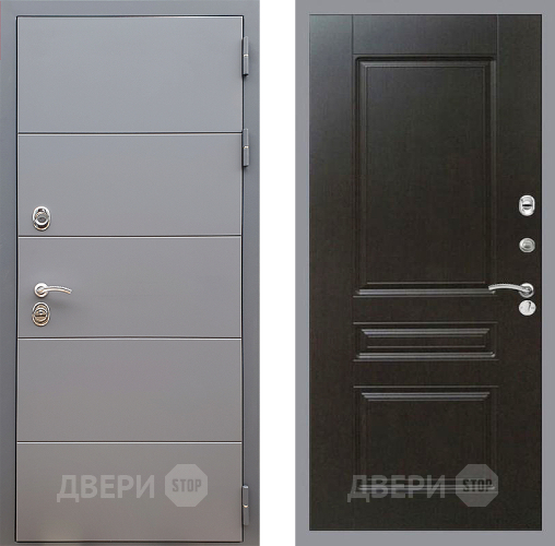 Входная металлическая Дверь Стоп АРТ ГРАФИТ ФЛ-243 Венге в Солнечногорске