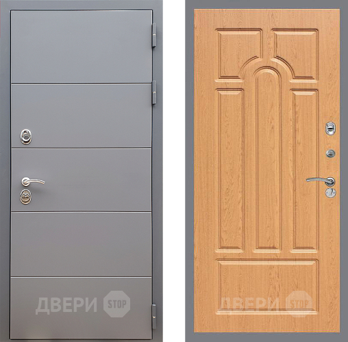 Входная металлическая Дверь Стоп АРТ ГРАФИТ ФЛ-58 Дуб в Солнечногорске