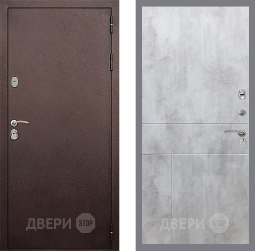 Дверь Стоп КЛАССИК Медь ФЛ-290 Бетон светлый в Солнечногорске