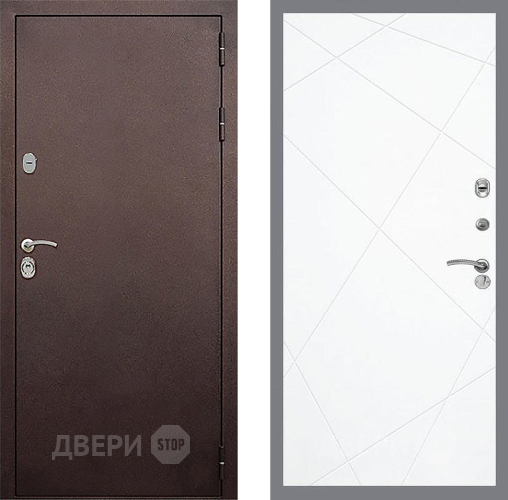 Дверь Стоп КЛАССИК Медь ФЛ-291 Силк Сноу в Солнечногорске