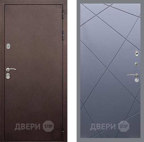 Входная металлическая Дверь Стоп КЛАССИК Медь ФЛ-291 Силк титан в Солнечногорске