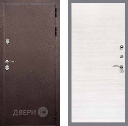 Входная металлическая Дверь Стоп КЛАССИК Медь Гладкая Акация светлая в Солнечногорске