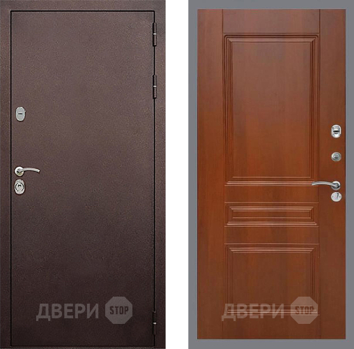 Входная металлическая Дверь Стоп КЛАССИК Медь ФЛ-243 Итальянский орех в Солнечногорске