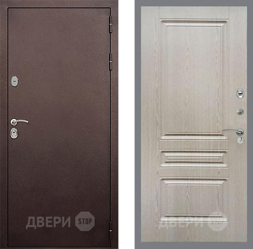 Дверь Стоп КЛАССИК Медь ФЛ-243 Беленый дуб в Солнечногорске